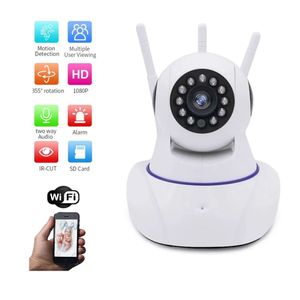 Camara De Seguridad Robotica Ip Full Hd Wifi Vigilancia 3 Antenas