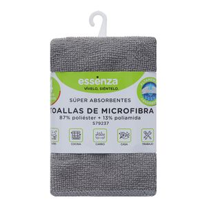 Paños De Microfibra Multiusos 30x30Cm 4Unidades Multicolor - Essenza