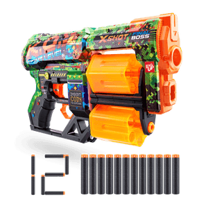 Lanzador Chaos Skins K.O. 12 Dardos -Multicolor - X-Shot