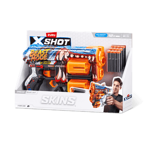 Lanzador Chaos Skins BEAST OUT. 12 Dardos -Multicolor - X-Shot