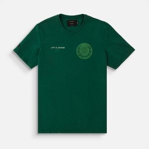 Camiseta Premium Manga Corta Color Verde Para Hombre
