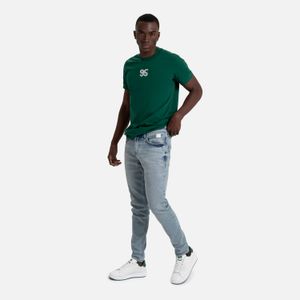 Jean Skinny Color Azul Claro Para Hombre