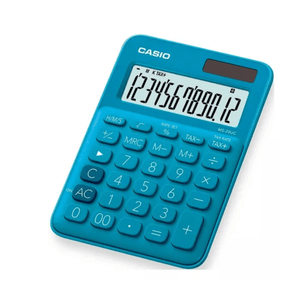 Calculadora Casio 12 Digitos MS-20UC-BU Color Azul