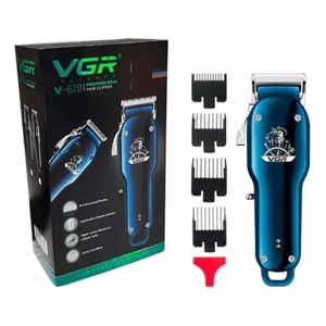 Maquina Cortadora De Cabello Vgr V-679 Color Azul