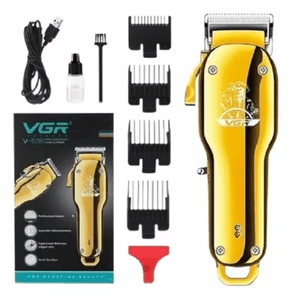 Maquina Cortadora De Cabello Vgr V-678 Color Dorado