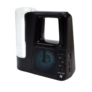 Parlante Recargable 3" KTS-1320 Color Negro Con Linterna Bluetooth Y FM