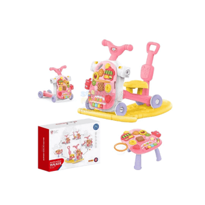 Andador Multifuncional 5 En 1 Para Bebe HE0813 Con Musica Y Tablero Didactico