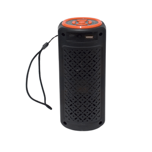 Parlante Recargable 3" GTS-1742 Color Negro Con Luces Led De Colores  Bluetooth Y FM