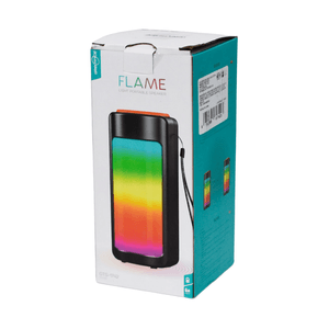 Parlante Recargable 3" GTS-1742 Color Negro Con Luces Led De Colores  Bluetooth Y FM