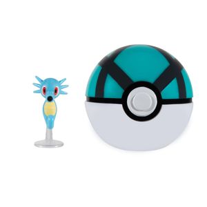 Figura Pokemon Batalla Pokebola - Horsea  y Net Ball