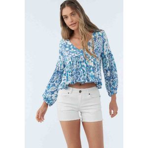 Blusa Manga Larga Mary Cristina Floral Mujer