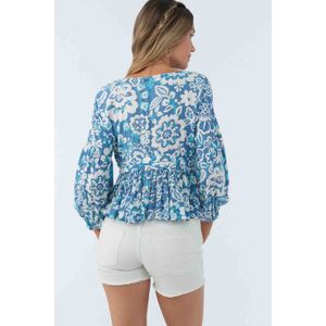 Blusa Manga Larga Mary Cristina Floral Mujer