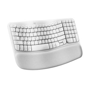 Teclado Ergonomico Inalambrico Logitech Wave Keys Blanco