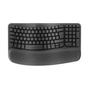Teclado Ergonomico Inalambrico Logitech Wave Keys Negro
