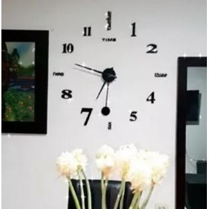 Reloj 3D PZH015 Con Péndulo Negro