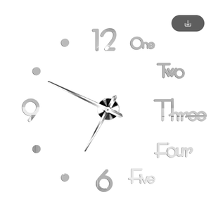 Reloj 3D ZH1738 Plateado