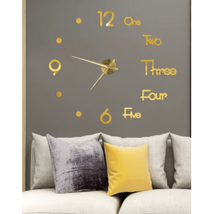 Reloj 3D ZH1738 Dorado