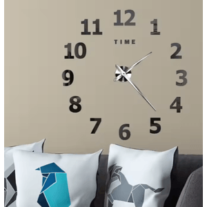 Reloj 3D ZH1819 Plateado