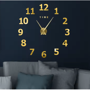 Reloj 3D ZH1819 Dorado
