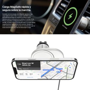 Cargador Carro Wireless Magsafe 15w Belkin Boostcharge Pro