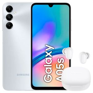 Celular Samsung Galaxy A05S 128GB /6GB Slv + Buds 6 Play Wht