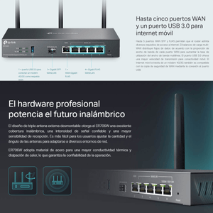 Router VPN Gigabit Omada Tp-link ER706W, Wifi AX3000 USB 3.0