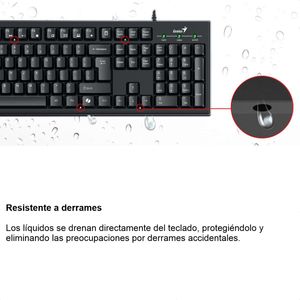 Teclado USB Genius Smart KB-100 Con Teclas 12 Multimedia FN