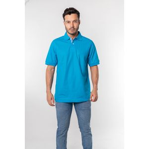 Camiseta tipo polo para hombre turquesa kapo