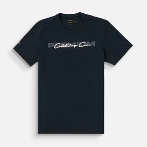 Camiseta Premium Manga Corta Color Azul Noche Para Hombre