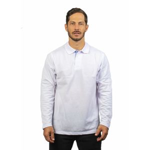 Camibuso tipo polo para hombre blanco kapo