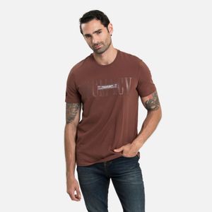 Camiseta Premium Manga Corta Color Brunette Para Hombre