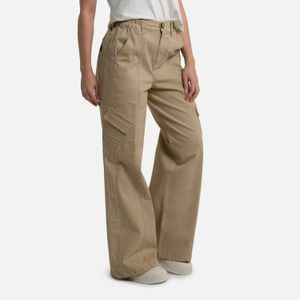 Pantalon Cargo Color Beige Para Mujer