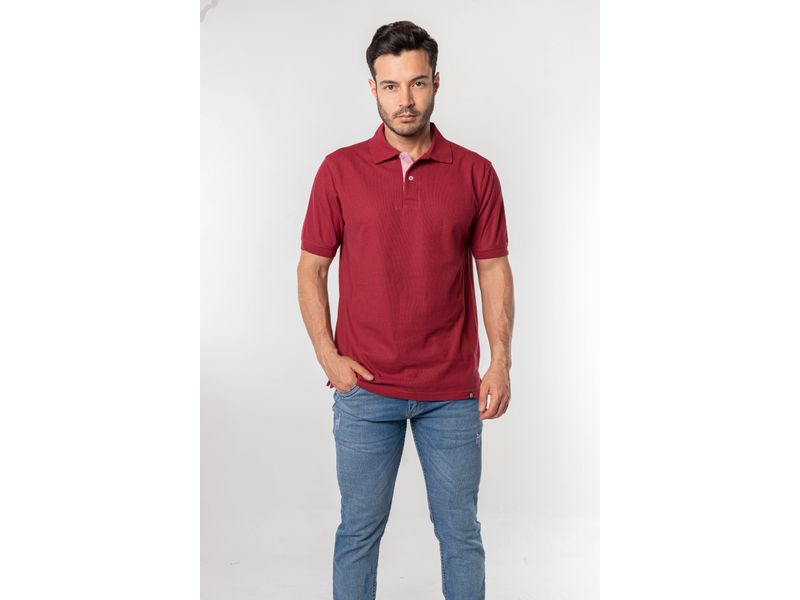 Camiseta tipo polo para hombre vinotinto kapo Agaval