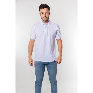 Camiseta tipo polo para hombre blanca kapo