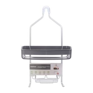 Organizador Baño En Aluminio y Nivel Jabonera - Essenza