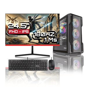 Computador Gamer Janus Ryzen 5 4600G SSD 512 GB M2 RAM 16GB  MONITOR JANUS IPS 24.5" GAMER J24180FVGIPS 180HZ Windows Preinstalado