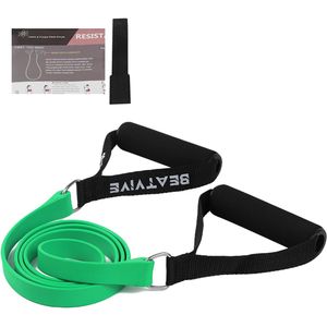 Bandas de ejercicio con asas, bandas de resistencia con asas, ideales para terapia física, entrenamiento de fuerza, tonificación muscular