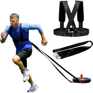 Arnés de trineo para neumáticos, arnés de entrenamiento de resistencia para fitness, correa de hombro acolchada ajustable