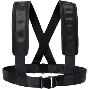 Arnés de trineo para neumáticos, arnés de entrenamiento de resistencia para fitness, correa de hombro acolchada ajustable