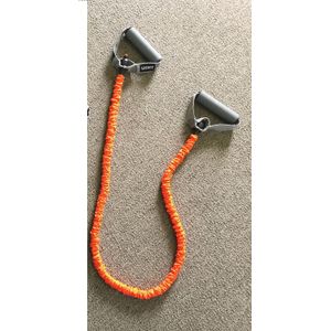 Therapist's Choice® Cubierta de tela, tubos de resistencia de 48 pulgadas de largo, tubos de entrenamiento de ejercicio para yoga, pilates