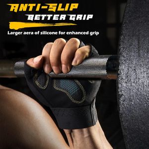 FREETOO Guantes de entrenamiento para hombres, [protección completa de la palma] [Ultra ventilados] Guantes de levantamiento de pesas con