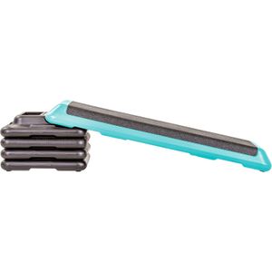 The Step Plataforma aeróbica original, pasos de tamaño de club de salud para ejercicio con 4 elevadores para entrenamiento ajustable en casa