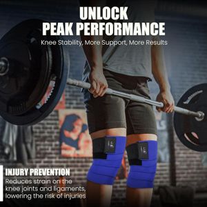 Correas de rodilla para hombre y mujer, rodilleras elásticas para levantamiento de pesas, ideal para sentadillas, correas de gimnasio para