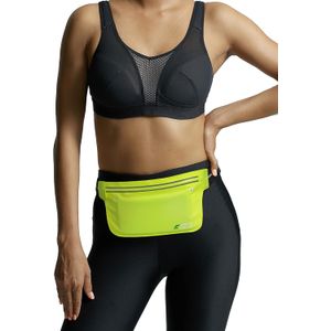 Fitter's Niche Riñonera UltraSlim – Bolsa resistente al agua, cinturón elástico reflectante – Se adapta a cinturas de 24 a 43 pulgadas