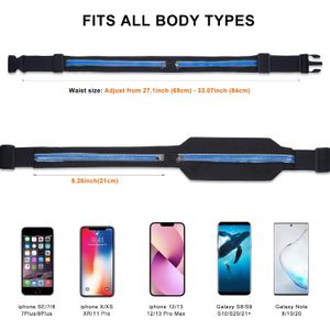 Riñoneras para correr para mujeres y hombres, Azul estrecho, Riñoneras para correr