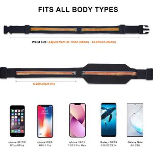 Riñoneras para correr para mujeres y hombres, Naranja estrecho, Riñoneras para correr