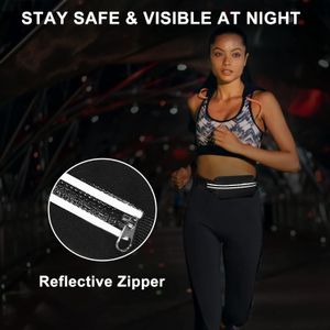Riñoneras para correr para mujeres y hombres, Estrecho negro y azul, Cinturón deportivo