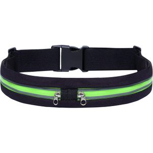 Riñoneras para correr para mujeres y hombres, Verde estrecho 001, Riñoneras para correr