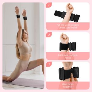 Juego de 2 pesas para tobillo, pesas ajustables para muñeca y tobillo para mujeres, hombres, niños, entrenamiento de fuerza, piernas y brazos