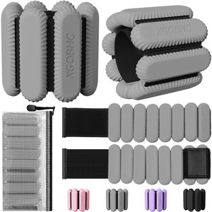 Juego de 2 pesas para tobillo, pesas ajustables para muñeca y tobillo para mujeres, hombres, niños, entrenamiento de fuerza, piernas y brazos